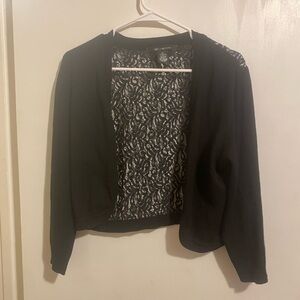 89th & Madison Black Lace Cardigan